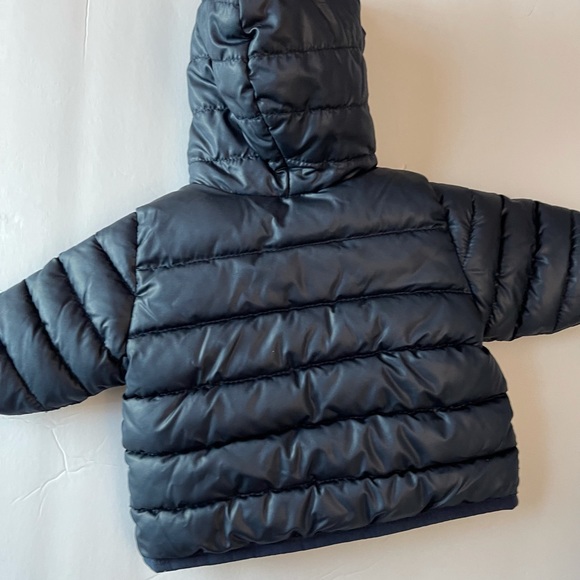 0-3 month baby navy puffer winter jacket - Picture 4 of 6